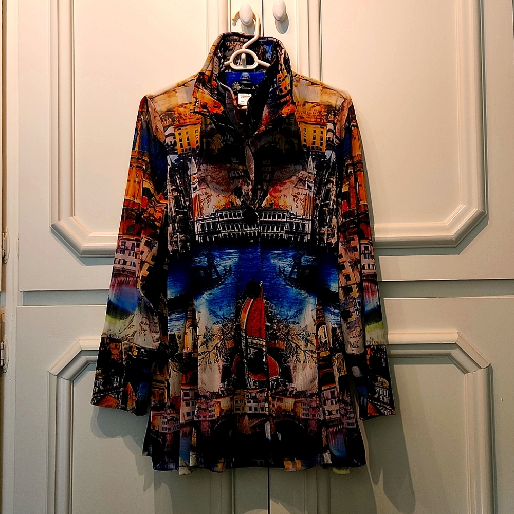 Fun jacket with scenes of Italy